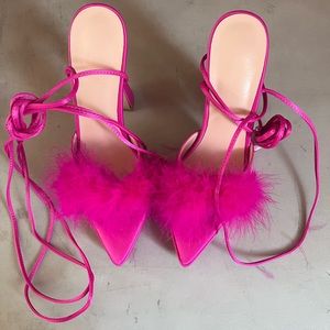 Pink Fur Heels